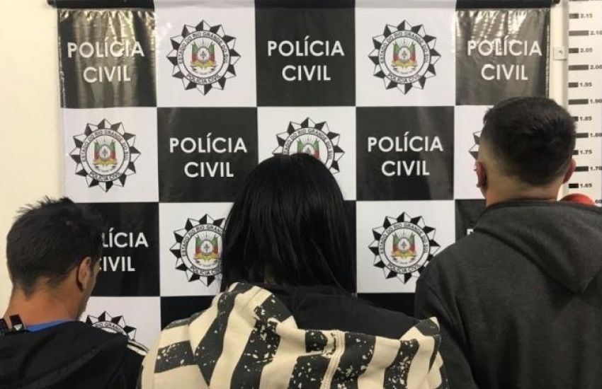 Trio é preso em flagrante por associação criminosa em Caxias do Sul 