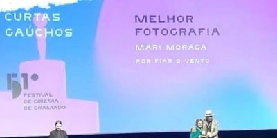 Curta-metragem gravado em Arambaré conquista troféu de Melhor Fotografia no Festival de Cinema de Gramado