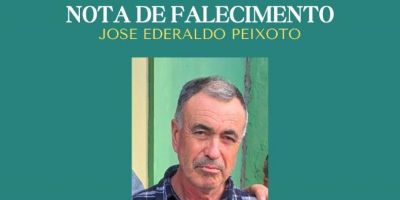 OBITUÁRIO: Nota de Falecimento de José Ederaldo Peixoto, de 63 anos