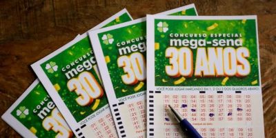 Confira quais foram as dezenas sorteadas na Mega-Sena 30 anos