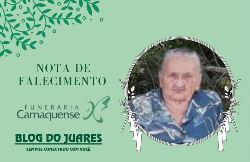 OBITUÁRIO: Nota de Falecimento de Maria Emilia Silva da Rocha, de 91 anos 