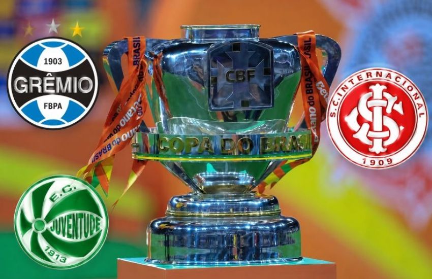 Definidos os adversários de Grêmio, Inter e Juventude nas oitavas da Copa do Brasil 