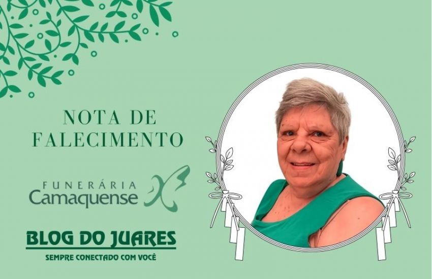 OBITUÁRIO: Nota de Falecimento de Maria Sarita Camargo Schuch com 85 anos 
