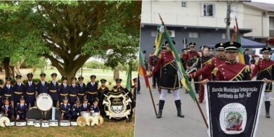Bandas de Tapes e Sentinela do Sul recebem reconhecimento de maestro referência nacional