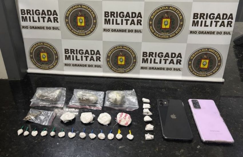 Força Tática prende homem por tráfico de drogas em Camaquã 