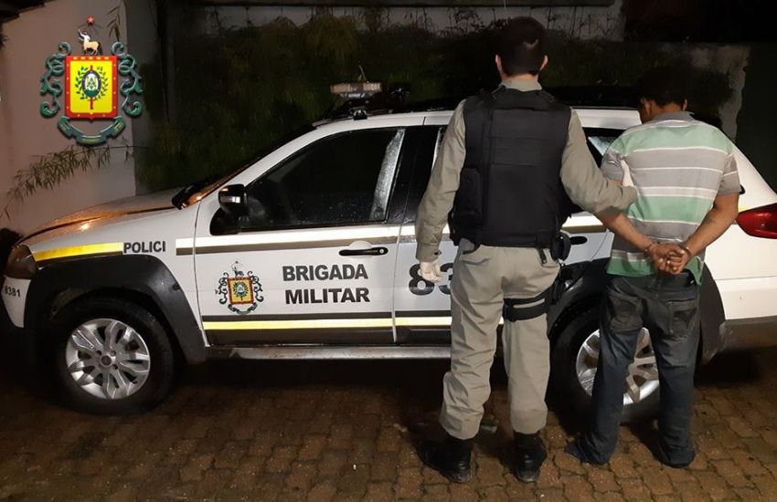 Brigada Militar prende homem acusado de assalto em Camaquã 