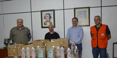 CRPO Sul recebe doação de álcool de instituições de Pelotas