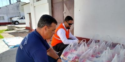Defesa Civil entrega 65 toneladas de alimentos para famílias em situação de vulnerabilidade social no RS