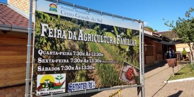 Feira da Agricultura Familiar volta a funcionar em Cerro Grande do Sul