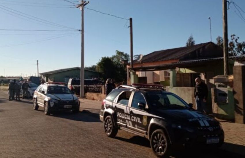 Ação conjunta da polícia cumpre mandados de busca e apreensão em São Lourenço do Sul 