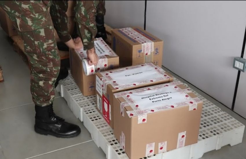 Com ajuda do Exército, SES distribui anestésicos para UTIs de 59 hospitais 