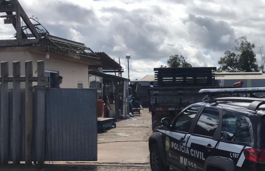 CAMAQUÃ: Polícia Civil realiza operação contra o crime de receptação de fios, cabos e baterias 