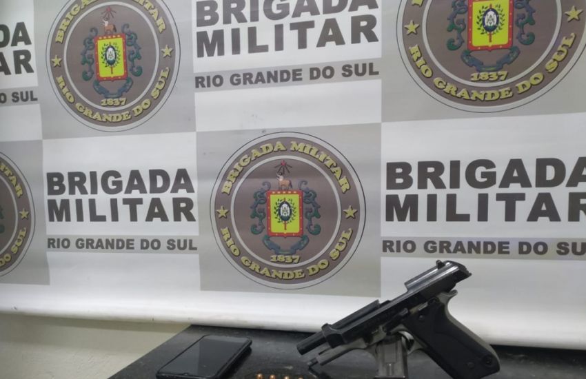 Brigada Militar efetua prisão de outro homem por porte ilegal de arma de fogo em Camaquã 