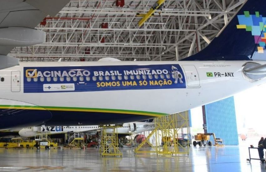 Avião que vai buscar vacinas na Índia decola hoje do Recife 