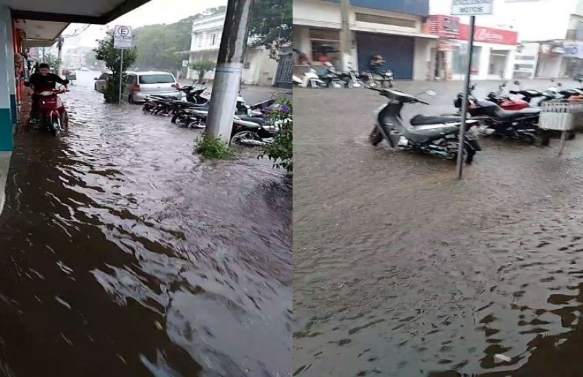 VÍDEO E FOTOS: chuva forte provoca alagamentos em Camaquã 