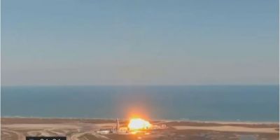 Protótipo de foguete explode na aterrissagem após teste de lançamento