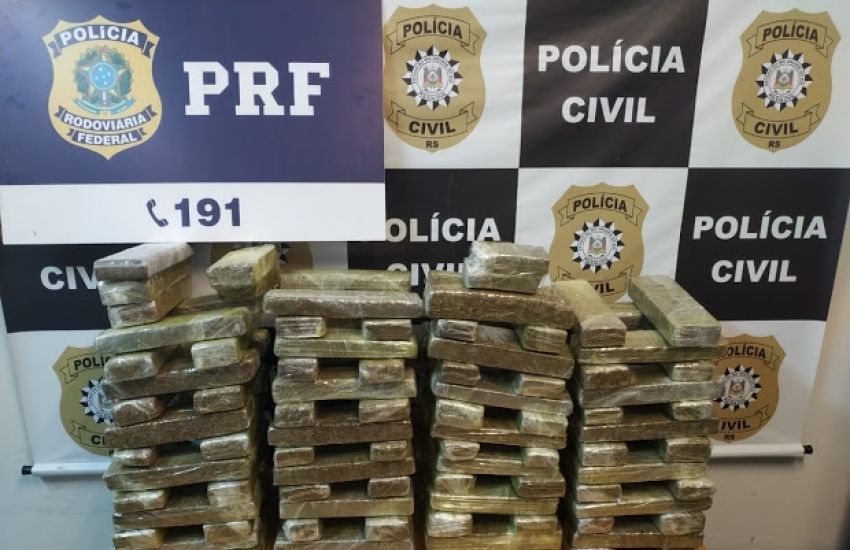 Homem é preso com grande quantidade de droga em quarto de pousada em São Lourenço do Sul  