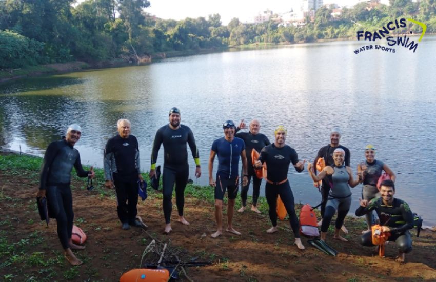 Projeto Nadando Pelos Cartões Postais realiza atividades no Rio Taquari em Estrela 