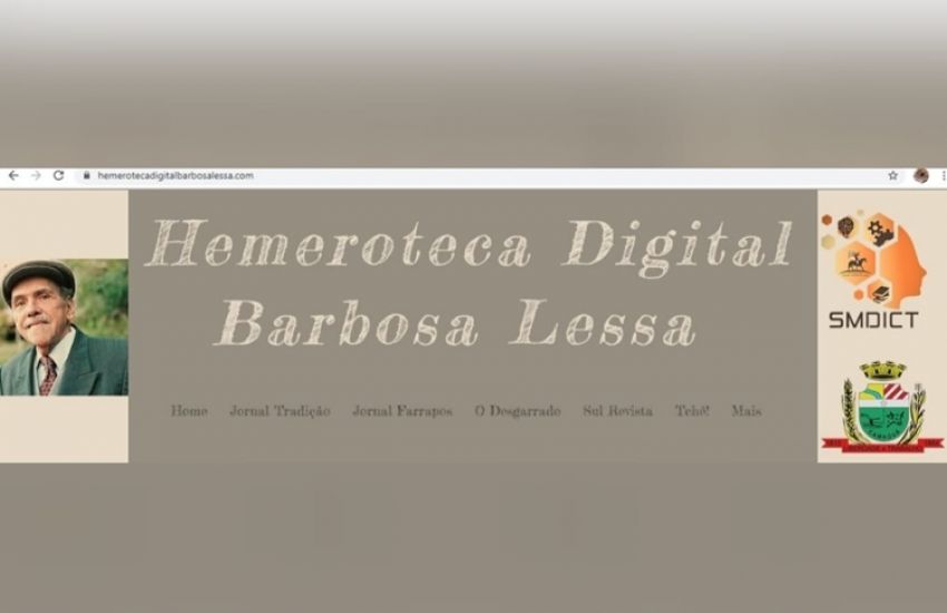 Camaquã divulga lançamento de Hemeroteca Digital Barbosa Lessa 