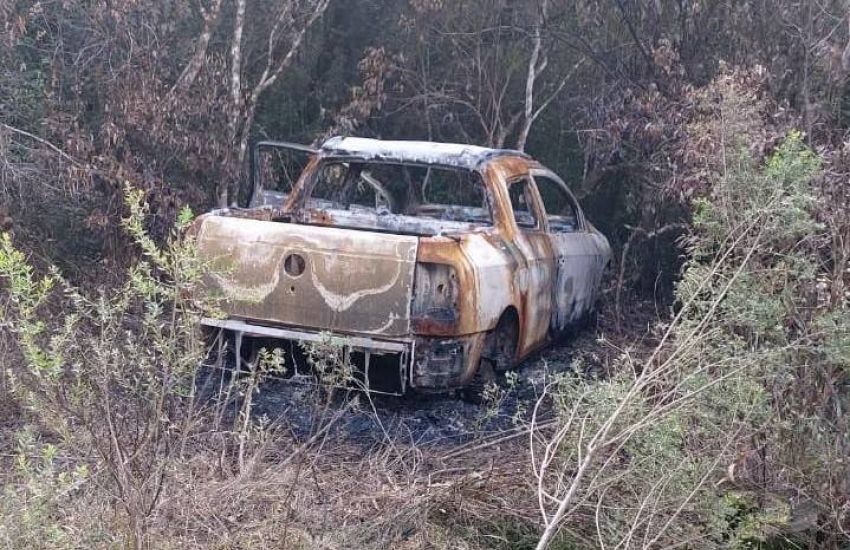 Veículo usado em assalto a banco é encontrado carbonizado em Encruzilhada do Sul 