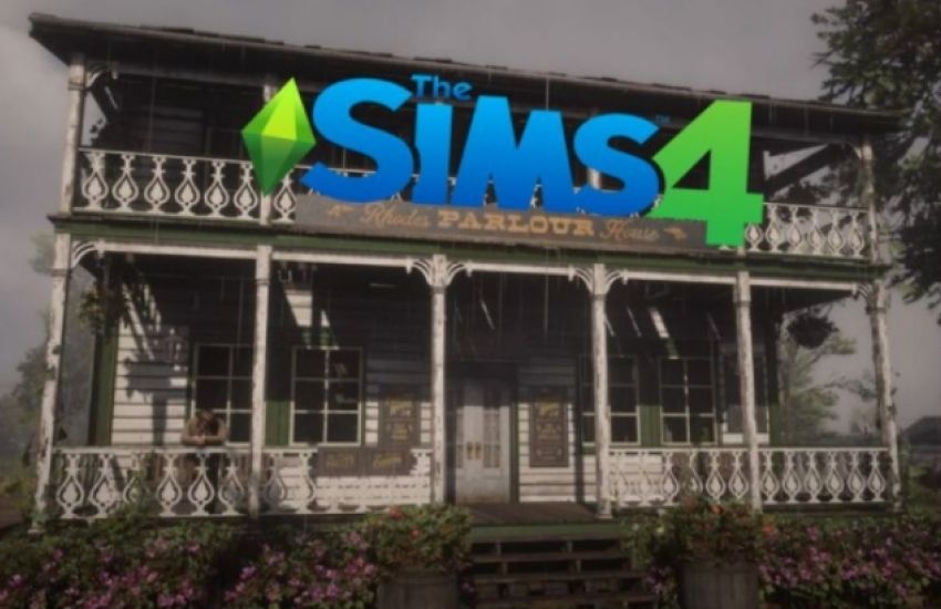 Fã de Red Dead Redemption 2 recria salão de Rhodes em The Sims 4 