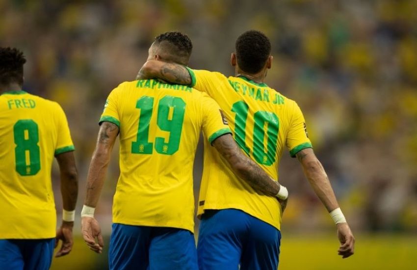 Eliminatórias: com brilho de Neymar e Raphinha, Brasil goleia Uruguai 