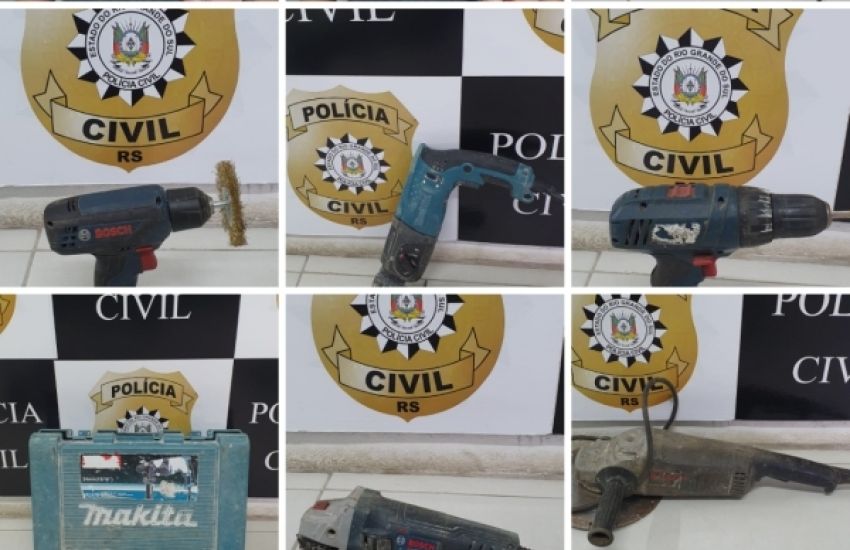 Ferramentas em situação de furto são recuperadas pela polícia em São Lourenço do Sul 