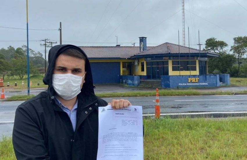 Vereador busca informações sobre atendimento do posto da Polícia Rodoviária Federal em Camaquã 