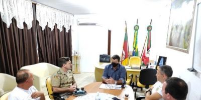 Novo comandante da Brigada Militar de Amaral Ferrador é apresentado ao Poder Executivo