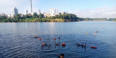 Projeto Nadando Pelos Cartões Postais fará nadada no Rio Taquari 