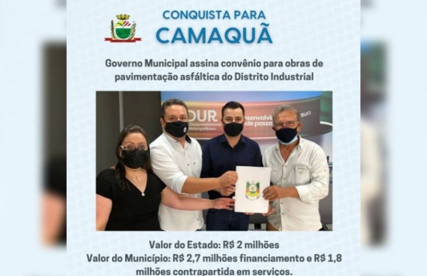 Distrito Industrial de Camaquã receberá pavimentação 