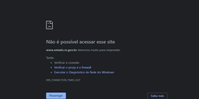 Sites do Governo do RS ficam fora do ar após ataque hacker