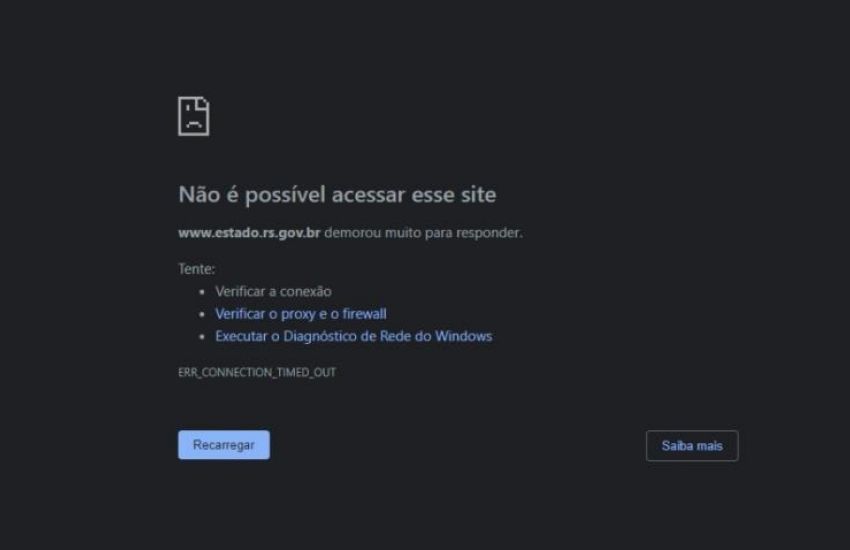 Sites do Governo do RS ficam fora do ar após ataque hacker 