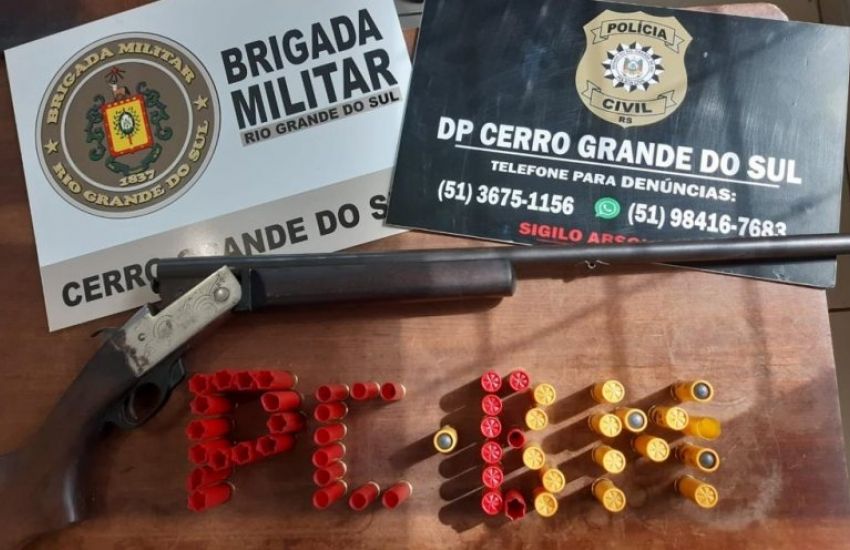 Homem é preso por posse irregular de arma em Cerro Grande do Sul 