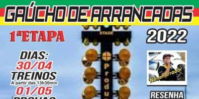 Abertura do Campeonato Gaúcho de Arrancadas de Motos ocorre neste domingo em Camaquã