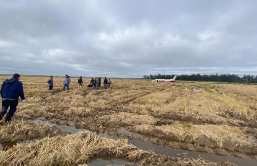 Avião de pequeno porte faz pouso forçado e deixa feridos em Eldorado do Sul 