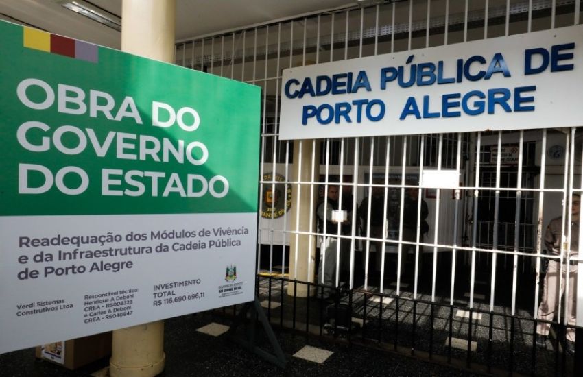 Governo do RS inicia obra na Cadeia Pública de Porto Alegre 