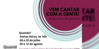 Furg São Lourenço convida comunidade interna e externa para práticas musicais