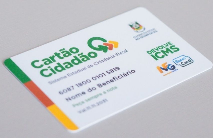 Cartão Cidadão para novos beneficiários será entregue a partir desta quinta-feira no RS 