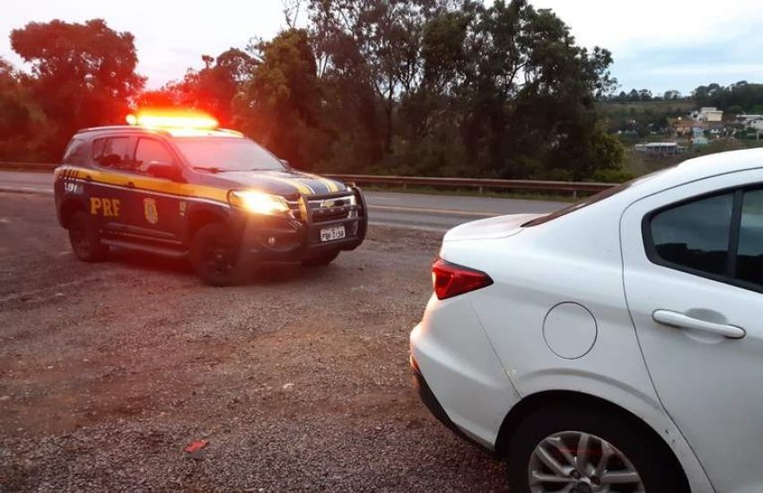 PRF prende motorista de aplicativo com veículo clonado na Serra Gaúcha 