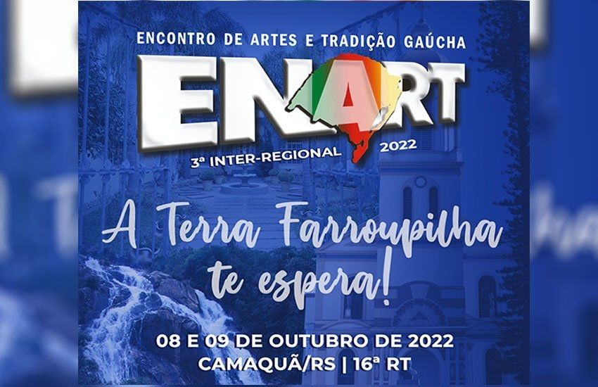 Camaquã sediará 3ª etapa do inter-regional do Enart nos dias 8 e 9 de outubro 