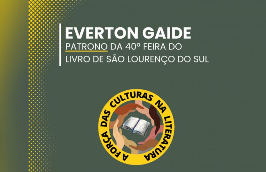 Everton Gaide será patrono da 40ª Feira do Livro de São Lourenço do Sul 
