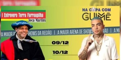 Joca Martins e MC Guimê na inauguração do Verdes Campos Lazer & Eventos