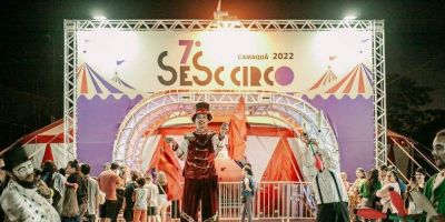 Escolas públicas e particulares de Camaquã recebem 10 apresentações gratuitas do 7º Sesc Circo