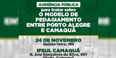 Audiência pública vai discutir modelo de pedagiamento previsto para BR-116 entre Camaquã e Porto Alegre