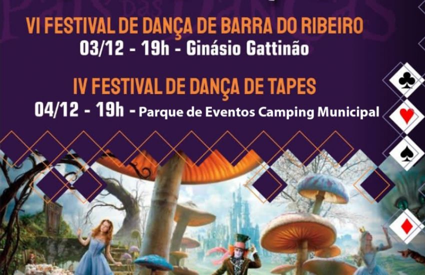 IV Festival de Dança "Alice no País das Maravilhas" será realizado em Tapes 