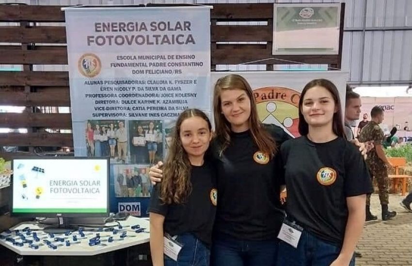 Estudantes de Dom Feliciano expõem na Expoagro Afubra 