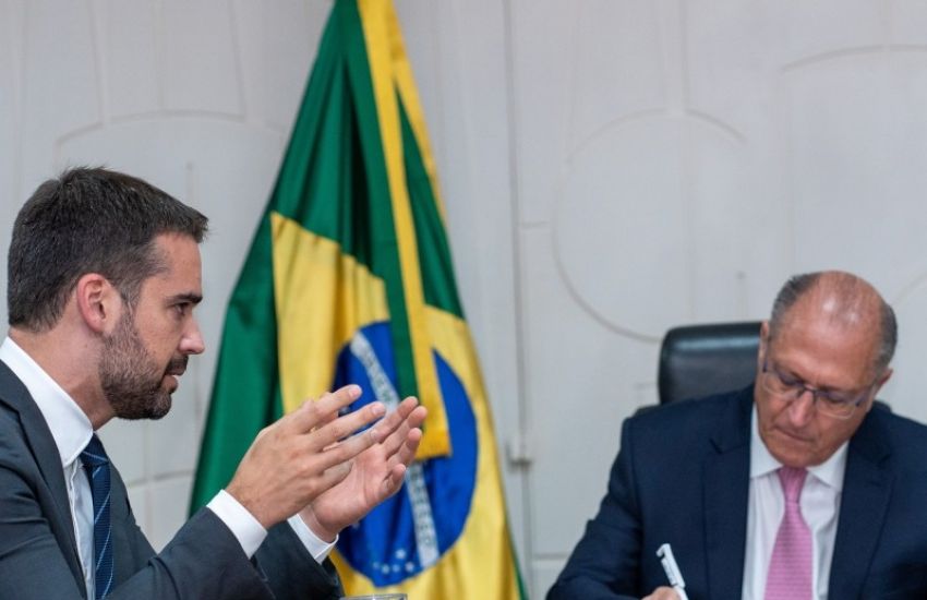 Eduardo Leite se encontra com vice-presidente Geraldo Alckmin para tratar de assuntos de interesse do Estado 