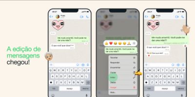 WhatsApp agora permite edição de mensagens já enviadas em até 15 minutos