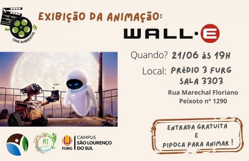 FURG SLS exibe animação Wall-E nesta quarta-feira (21) 